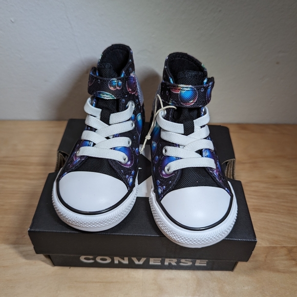 Converse Chuck Taylor All Star Hi Sneaker Black Bubbles Size 6 Infant. - Picture 6 of 11